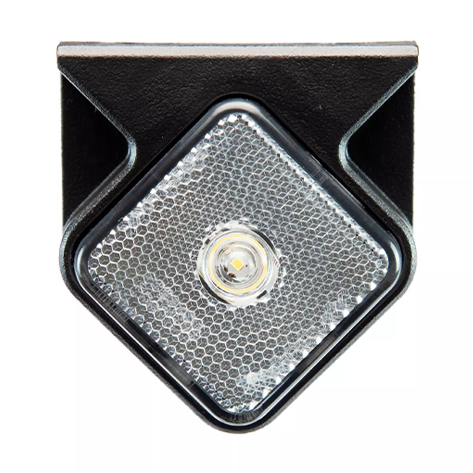 SINALEIRA QUADRADA FRONTAL CRISTAL LED 24V COM/SUPORTE