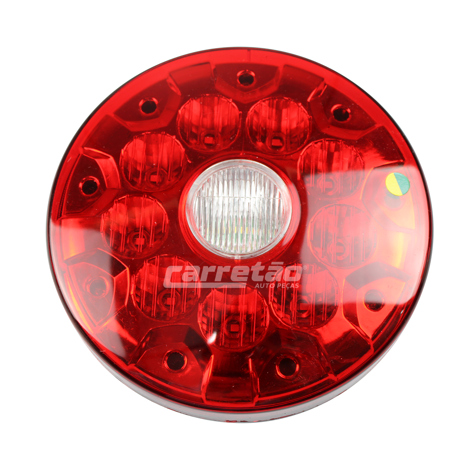 SINALEIRA 10 LEDS RUBI/CRISTAL 155MM 24 VOLTS