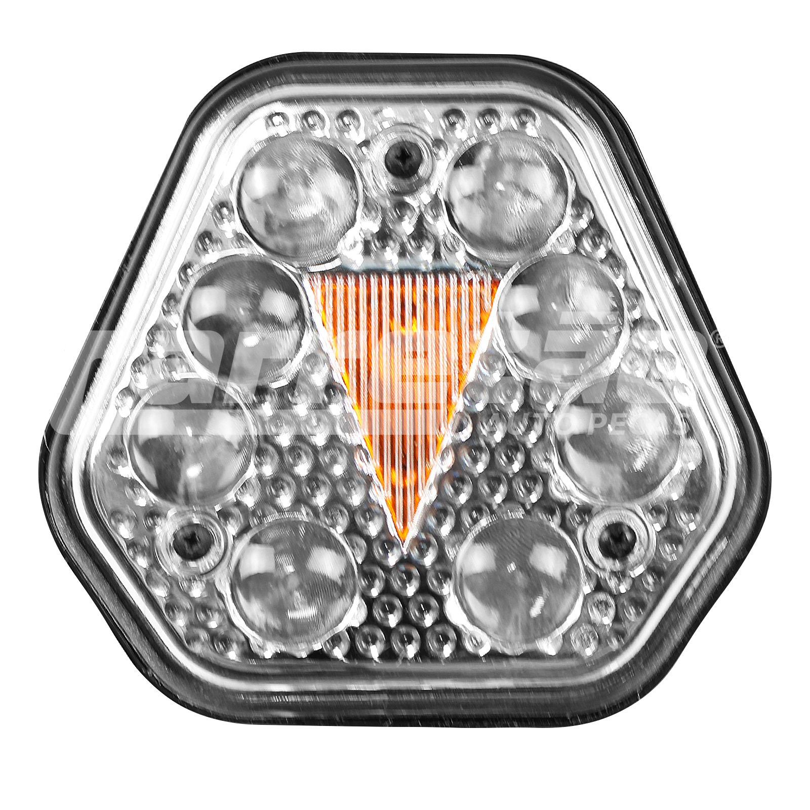 SINALEIRA MINI /CARRETA/ GUERRA LENTE LED (AMBAR)